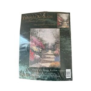 NEW Thomas Kinkade Cross Stitch Kit The Garden of Promise Candamar Designs 50926